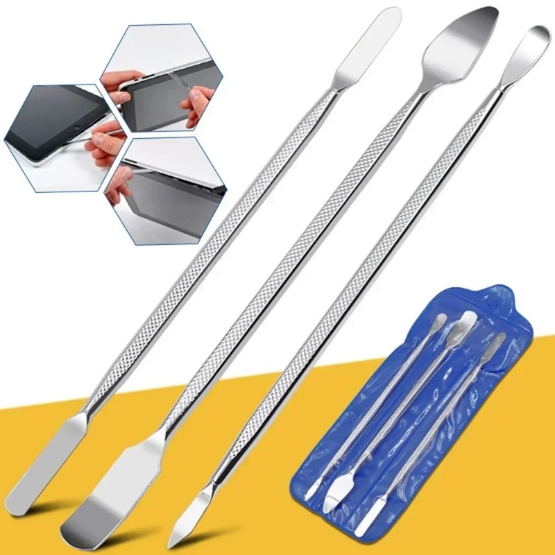 Electronics Repair Book - 3PCS Metal Pry Opening Spudger Blade