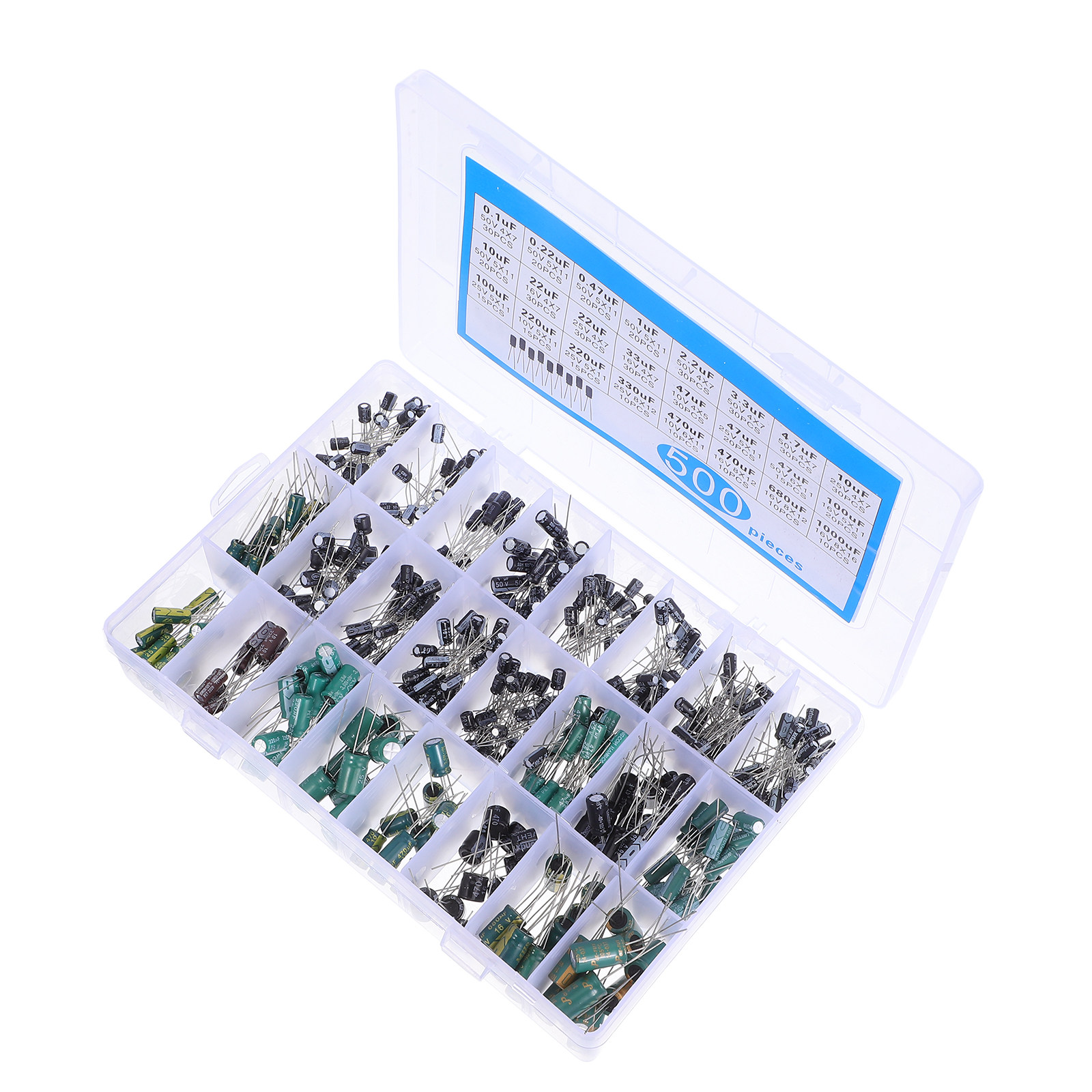 500Pcs Aluminum Electrolytic C - Electronic Repairing recension och pris