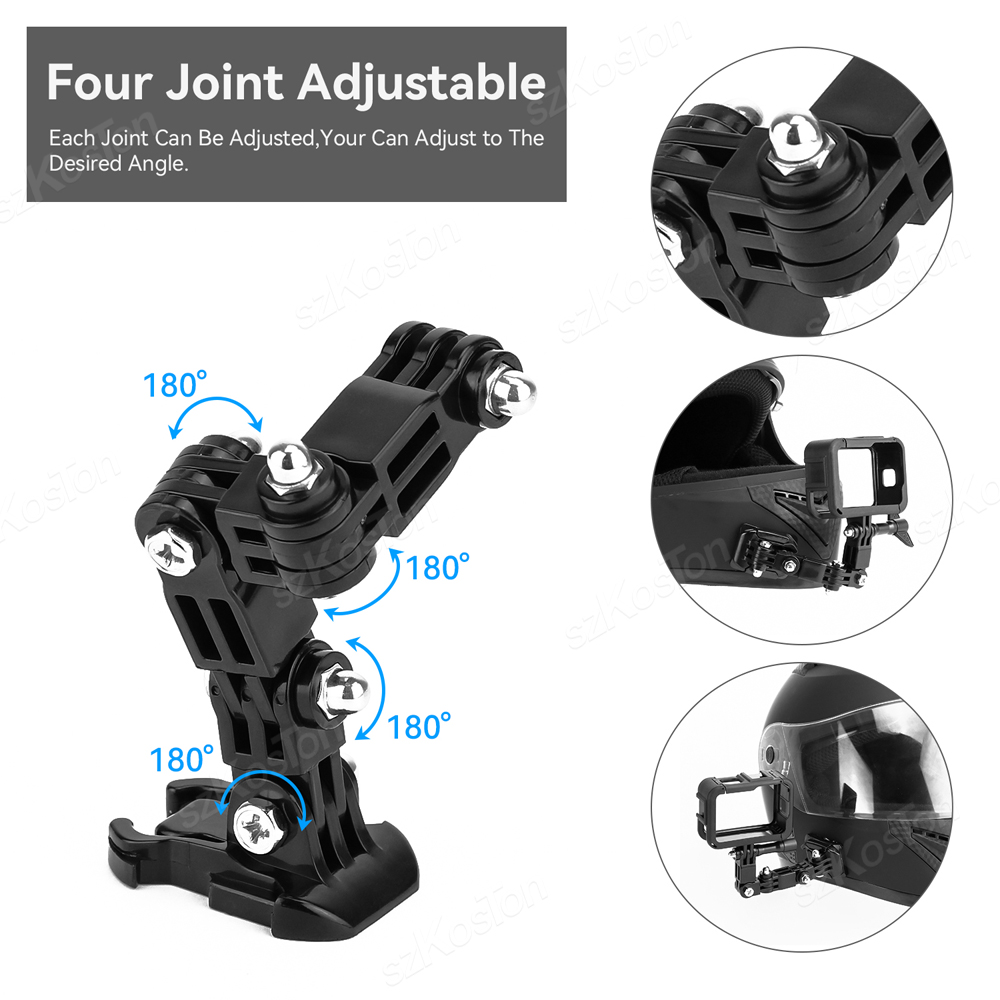 Motorcycle Helmet Chin Mount K - Gopro Action Camera Hero 12 Black recension och pris